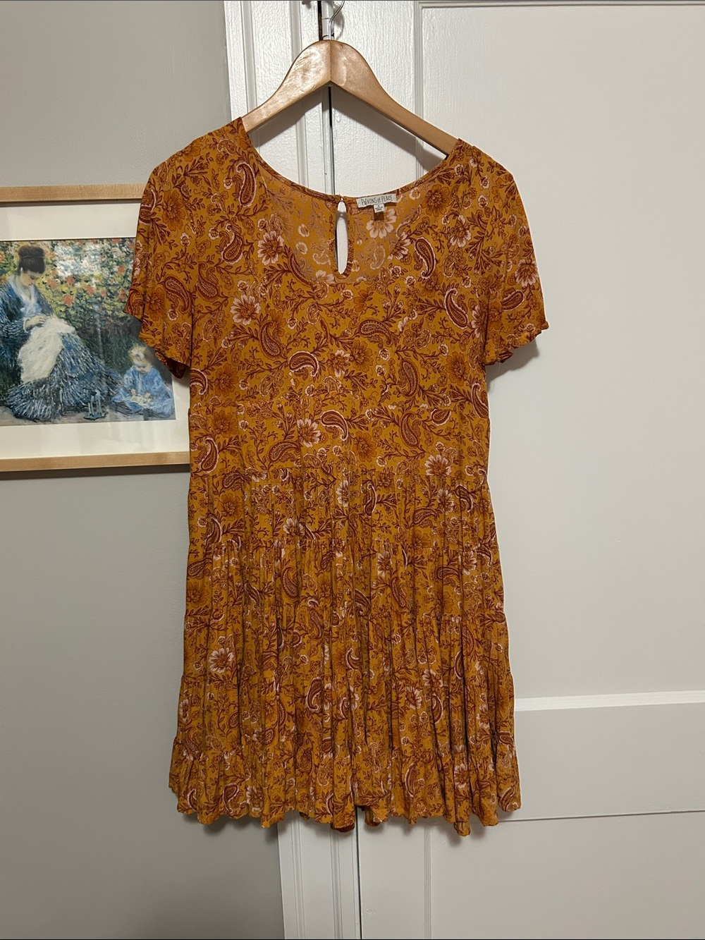 Patrons of Peace Mini Paisley Tiered Dress